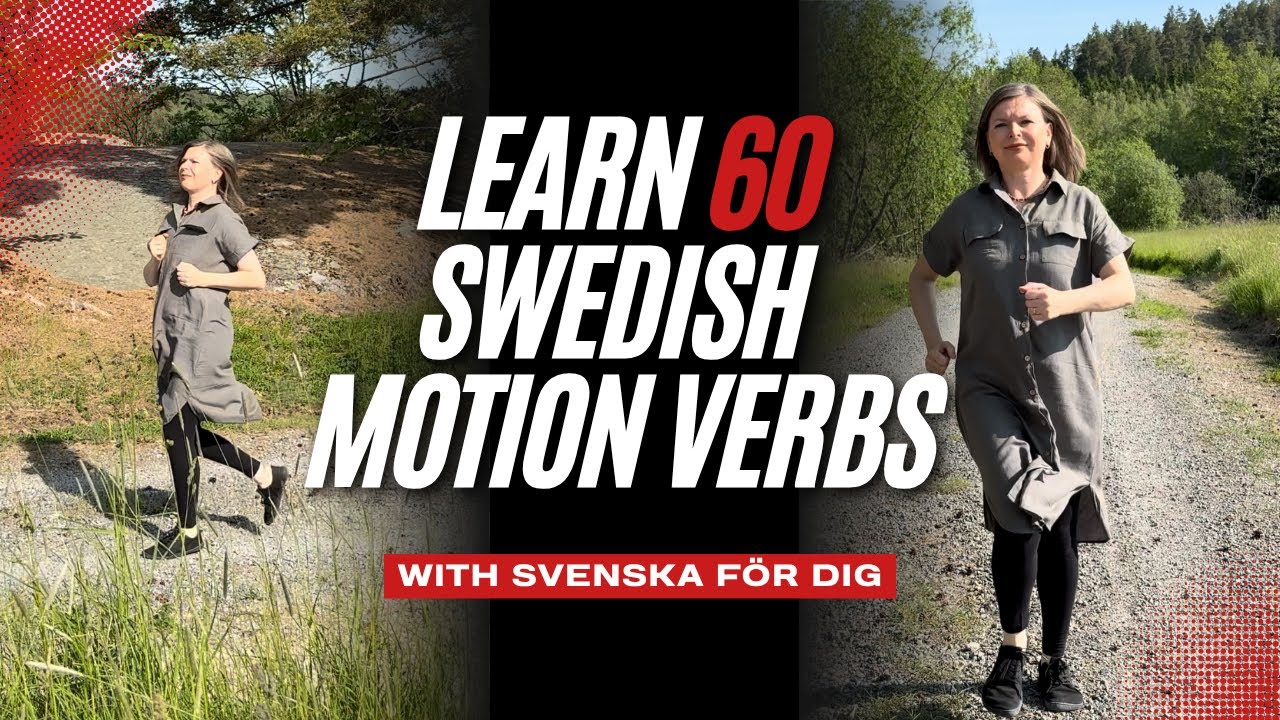 Learn 60 Swedish Motion Verbs In Under 10 Minutes! Acted Out For Easy Memorization!