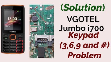 How To Solve Keypad Problem of VGO TEL Super Jumbo i700 | Mobile Repairing | Tech Tube