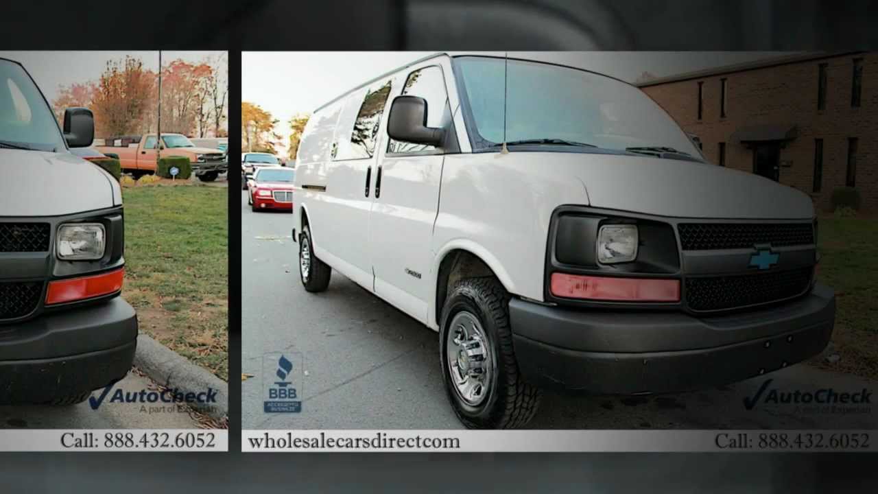 2005 chevrolet express extended cargo van