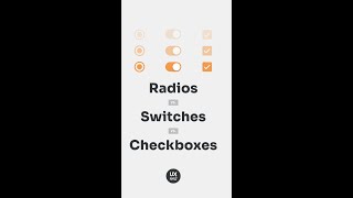 Radios vs. switches vs. checkboxes