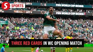 Three red cards mar opening World Cup match between Mexico and South Africa