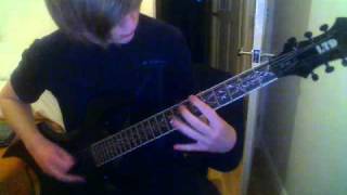 Warbringer - Abandoned by Time Guitar Cover with solo.wmv