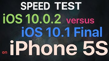 iPhone 5S : iOS 10.0.2 vs iOS 10.1 Final Version. Speed Test Video