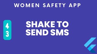 Shake to send sms |  women safety SOS app Flutter complete app part 43 screenshot 4