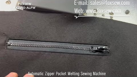 Automatic Zipper Pocket Welting Sewing Machine
