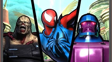 Ultimate Marvel vs Capcom 3: Spider-Man, Nemesis, and Sentinel arcade playthrough