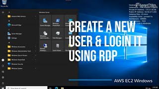 AWS Windows EC2: Create a New User &amp; Connect with RDP (Step-by-Step Guide)