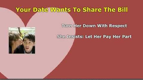 Dinner Date: Who Should Pay The Bill In Our Dinner Date?