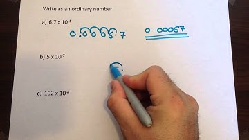 Converting standard form numbers into ordinary numbers 2