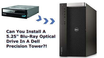 Installing 5 25 BluRay Drive in Dell Tower
