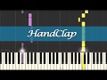 Fitz & The Tantrums - HandClap Piano Tutorial