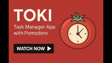 Toki – Full-Stack Task Manager App with Pomodoro | React + Spring Boot