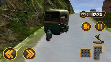 Tuk Tuk Auto Rickshaw Real Hill Game Part-3 || Tuk Tuk Auto Rickshaw game
