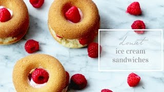 Donut Ice Cream Sandwiches x  NATIONAL DONUT DAY!!