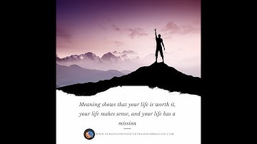 Mike Steger - Components of Meaning in Life