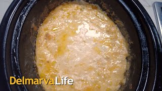 Coast Country's April Brilliant Shows us a Crock Pot Corn Dip in the DelmarvaLife Kitchen