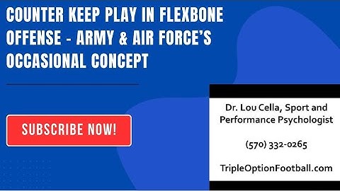 Counter Keep Play in Flexbone Offense - Army & Air Force’s Occasional Concept