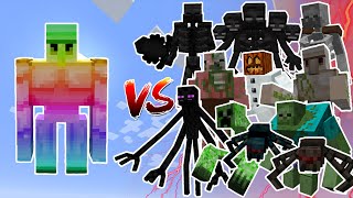 Spectrite Golem VS Every Mutant Monster - Mob Battles In Minecraft