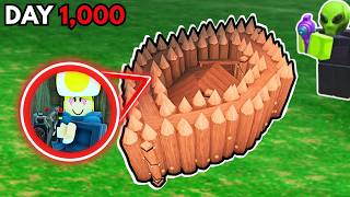 I Built the SAFEST ALIEN AFK BASE in 99 Nights in the Forest!