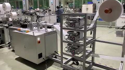 Automatic face mask making machine 1+1 servo control