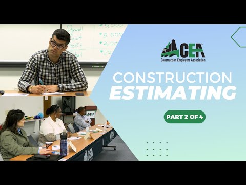 Construction Estimating (Part 2 of 4) - YouTube