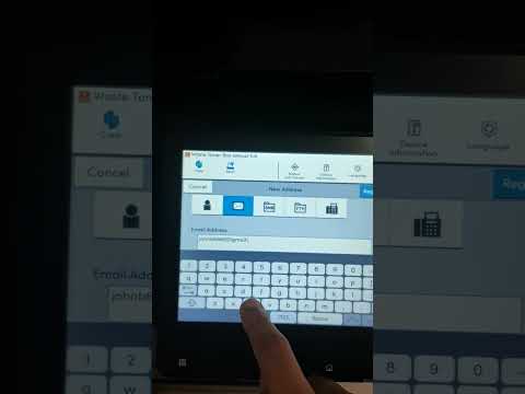 Adding user to Kyocera Address book using Touch Panel Kyocera Taskalfa 6054ci,3554ci,5053ci,3252ci