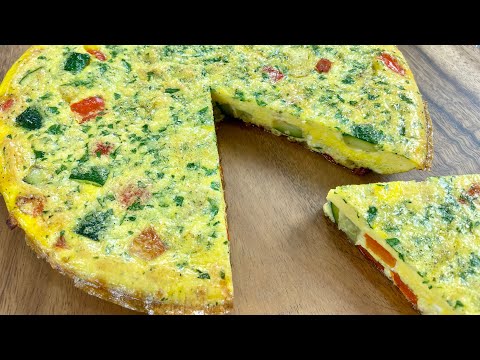 Video: Delicioso Desayuno: Frittata Con Huevos Y Calabacín