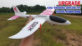 How to upgrade Hand Throwing Airplane Toy to RC Airplane