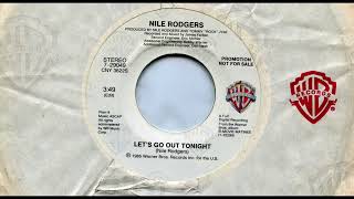NILE RODGERS / LET&#39;S GO OUT TONIGHT / 1985 / A-SIDE / 7&#39;&#39; VINYL / 80&#39;S