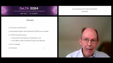 "New Synergies Between Deep Learning and Kernel Machines" Prof. Johan Suykens (DeLTA 2024)