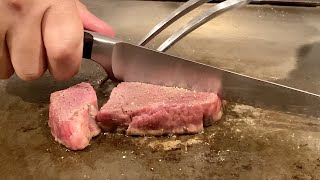 Wagyu Teppanyaki in Osaka ステーキハウス ロイン HEP NAVIO 大阪