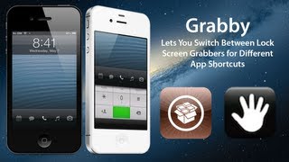 Grabby: Lets You Switch Between Lock Screen Grabbers for Different App Shortcuts screenshot 1