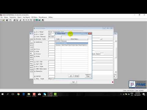 Create Account Master/Ledger Account In Pfa Software.