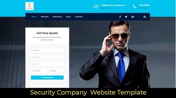 Security Company Website Template