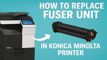 How to Replace Fuser Unit in Konica Minolta c224e,c364e,c554e Printer Series