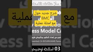 شرح جديد لنموذج العمل التجاري BUSINESS MODEL CANVAS  BMC مع أمثلة.