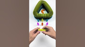 Robot mini POP Tube Sound Very relaxing DIY👻 #asmr #creative #diy #satisfying #poptubesound #robot