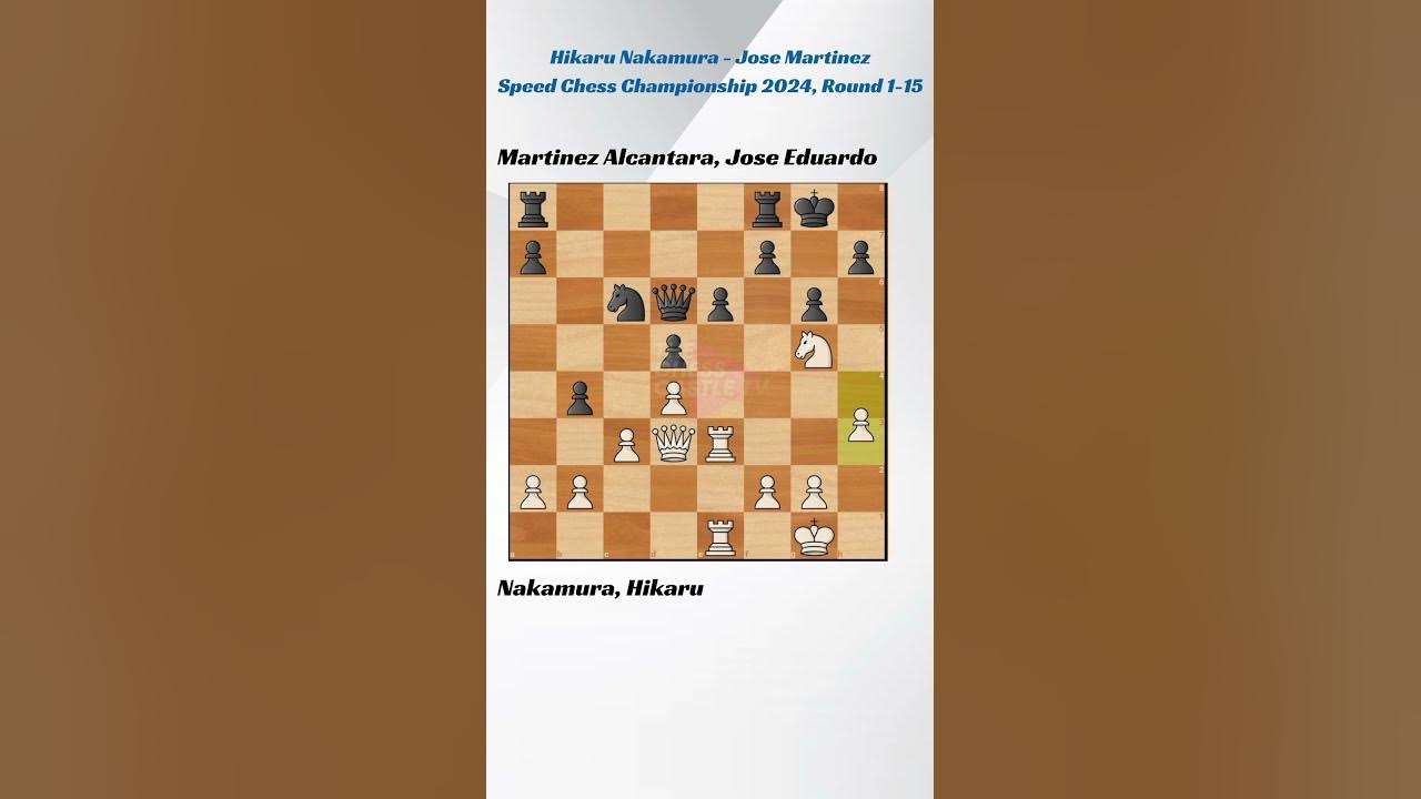 Hikaru Nakamura Jose Martinez Speed Chess Championship 2024 Round