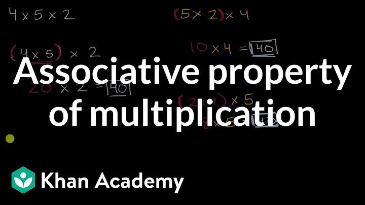 Associative property of multiplication