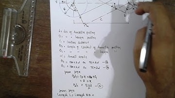 Length crossed Belt Drive Derivation Design of machine elements-2 ( SVIT, VTU, SAVI) lec-2