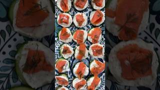 Easy Homemade Cucumber & Smoked Salmon Appetizer 💥#shorts