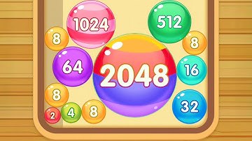 Fashion 2048 - Colorful ASMR Gameplay, 2048 Balls Game, Drop Game, Merge Puzzle, Math Game