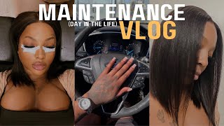 BEAUTY MAINTENANCE ROUTINE | SELF CARE DAY VLOG | HAIR,NAILS + LASHES FT.NADULA HAIR