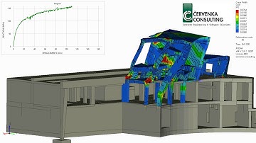 Pushover analysis of a reinforced concrete frame structure by ATENA