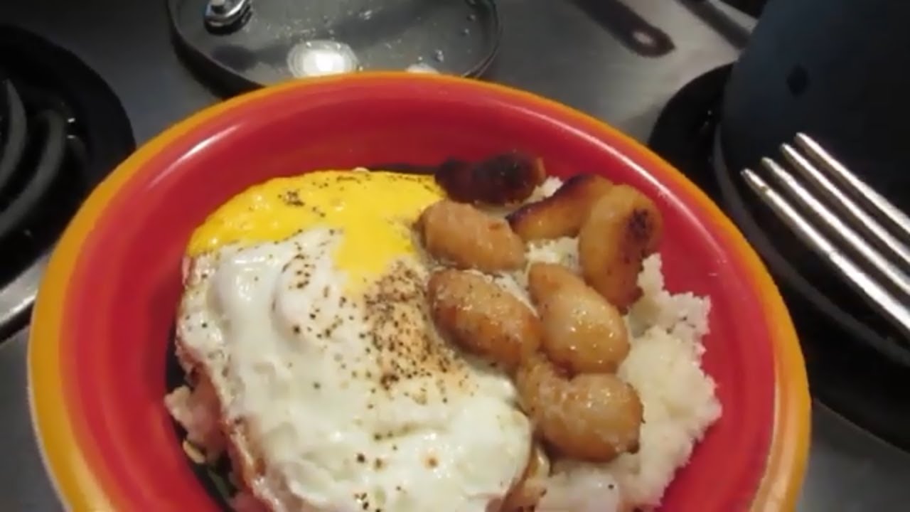 Shrimp, grits and eggs! Delicious meal, easy fix. anytime! YouTube
