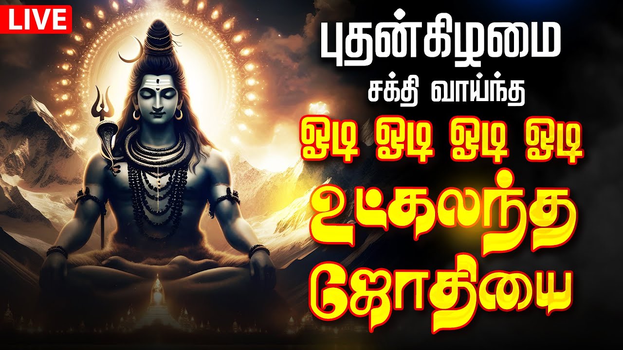 🔴LIVE | பௌர்ணமி ஓடி ஓடி ஓடி ஓடி உட்கலந்த ஜோதியை odi odi utkalantha jothi Full Sivan Song Live