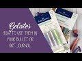 Gelatos and How To Use Them in a Bullet or Art Journal