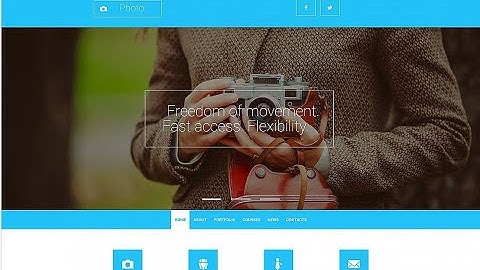 Photographer Portfolio Responsive Moto CMS 3 Template #53831