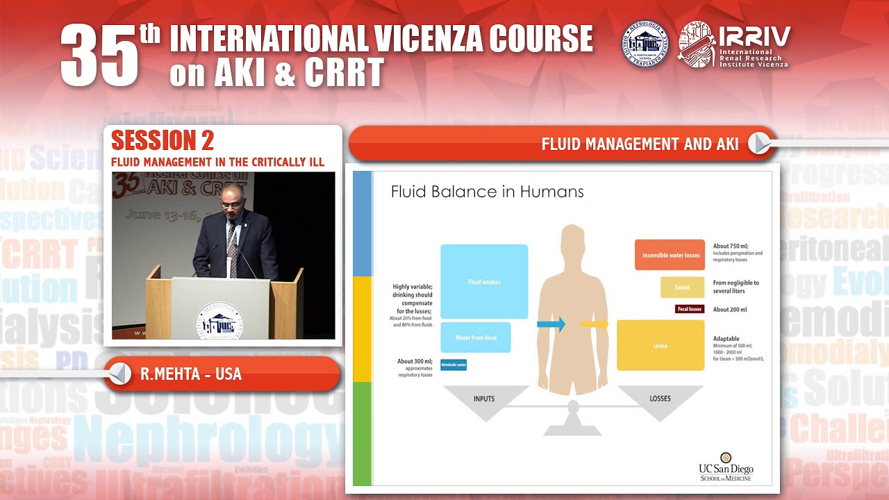 Fluid management and AKI - R. Mehta