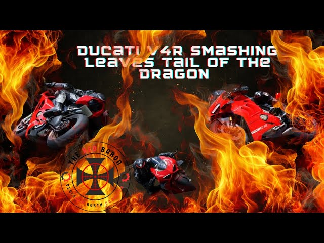 Ducati V4R Smashing Leaves Tail Of The Dragon #ducati #ducatipanigale #superbike